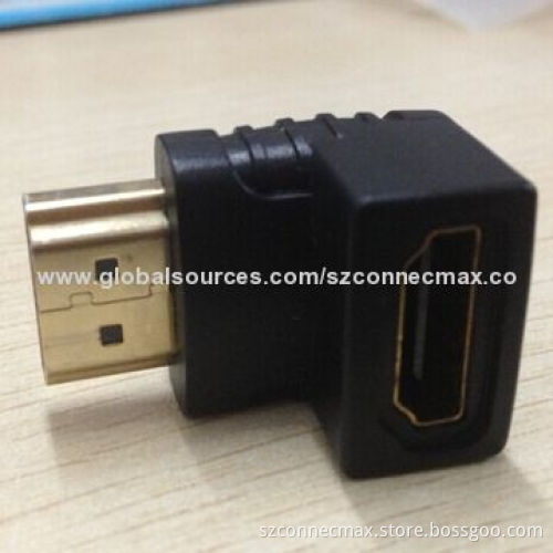 HDMI Male to Female Adapters with 90-degree